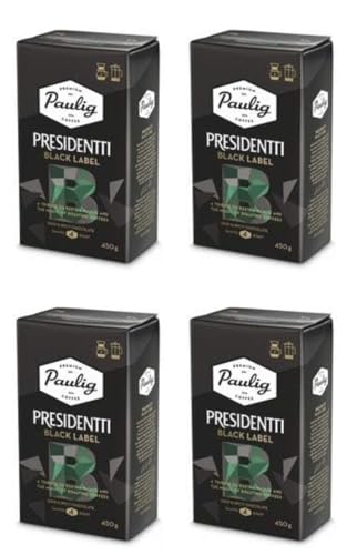 Paulig Presidentti Black Label ground Kaffee 4 Pack of 450g von Paulig