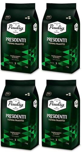 Paulig Presidentti Dark Roast bean Kaffee 4 Pack of 1kg Paulig Presidentti Dark Roast bean Kaffee 4 Pack of 1kg von Paulig