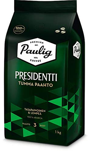 Paulig Presidentti Dark Roast bean Kaffee 6 Pack of 1kg von Paulig