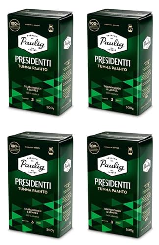 Paulig Presidentti Dark Roast filter ground Kaffee 4 Pack of 500g von Paulig