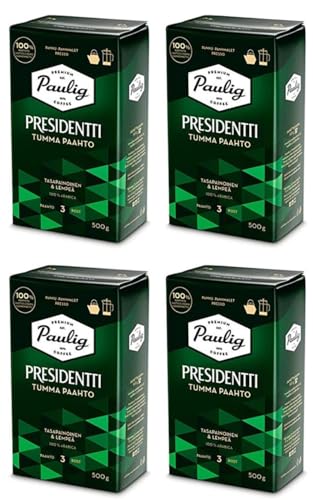 Paulig Presidentti Dark Roast pan ground Kaffee 4 Pack of 500g Paulig Presidentti Dark Roast pan ground Kaffee 4 Pack of 500g von Paulig