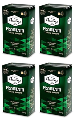 Paulig Presidentti Dark Roast pan ground Kaffee 4 Pack of 500g von Paulig