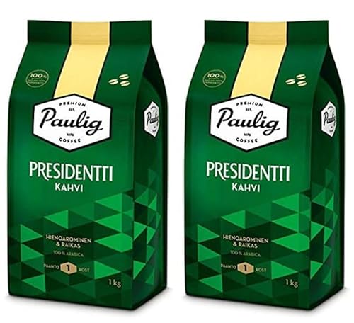 Paulig Presidentti bean Kaffee 2 Pack of 1kg Paulig Presidentti bean Kaffee 2 Pack of 1kg von Paulig