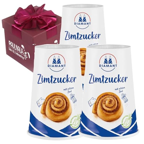 Diamant Zimtzucker - Zimt Zucker 200g - mehrere Variationen inklusive Überraschungsgeschenk von Paulnala.de (600g (3 Stück)) von Paulnala Dein XXL Onlineshop