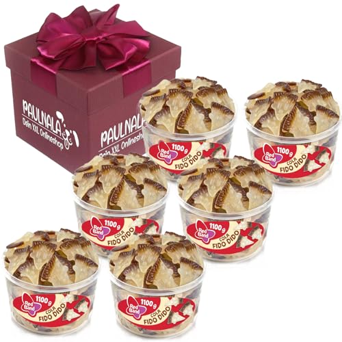 Red Band Fruchtgummi Fido Dido 6x 1,1 kg Dose inkl. Überraschungsgeschenk von Paulnala.de von Paulnala Dein XXL Onlineshop