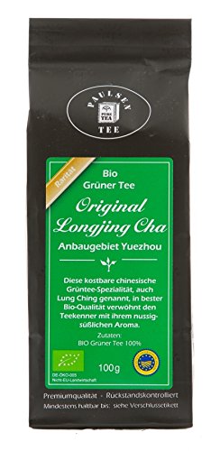Paulsen Tee Grüner Tee Bio Longjing Cha 100g von PAULSEN TEE PURE TEA