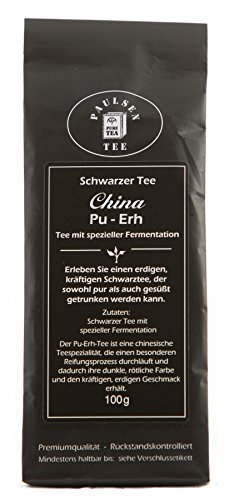 Paulsen Tee Schwarzer Tee China Pu-ERH 100g (37,50 Euro/kg) von PAULSEN TEE PURE TEA