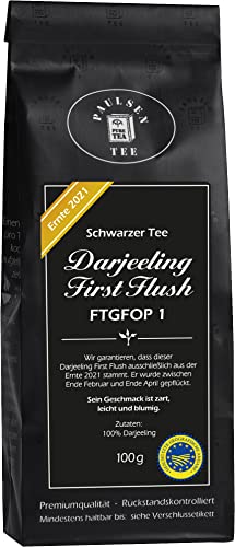 Paulsen Tee Schwarzer Tee Darjeeling First Flush, Ernte 2021, 100g (54,90 EUR/kg) von PAULSEN TEE PURE TEA