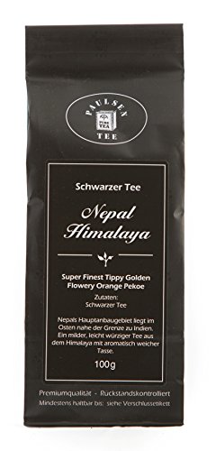 Paulsen Tee Schwarzer Tee Nepal Himalaya 100g (79,90 Euro/kg) von PAULSEN TEE PURE TEA