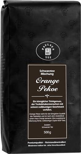 Orange Pekoe 500g (18,90 Euro / kg) Paulsen Tee Schwarzer Tee rückstandskontrolliert von PAULSEN TEE PURE TEA
