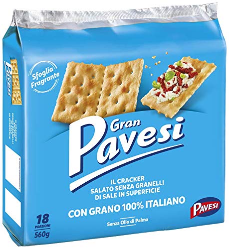 12x Gran Pavesi non salati Crackers ungesalzen 560g kekse gebäck von Pavesi