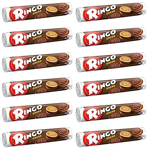 12x Pavesi Ringo Kekse kekse mit Kakao165 g cookies italien biscuits snack Cocoa von Pavesi