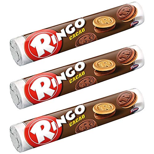 3x Pavesi Kekse Ringo 165g Kuchen mit Vanille snack cookies riegel schokoriegel von Pavesi