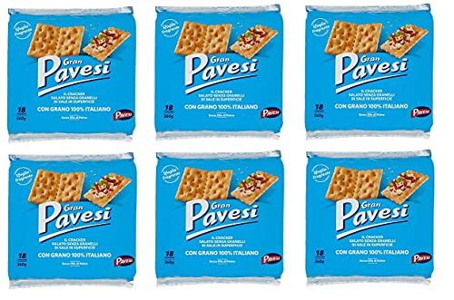 6x Gran Pavesi non salati Crackers ungesalzen 560g kekse gebäck 6x Gran Pavesi non salati Crackers ungesalzen 560g kekse gebäck von Pavesi