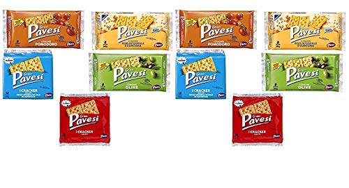 Barilla Gran Pavesi Crackers Testpaket testset gesalzen ungesalzen kekse gebäck 10st von Pavesi