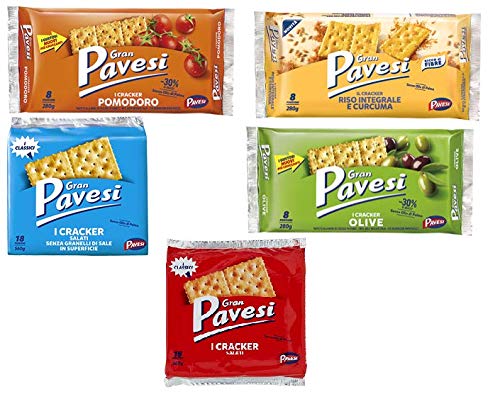 Barilla Gran Pavesi Crackers Testpaket testset gesalzen ungesalzen kekse gebäck von Pavesi