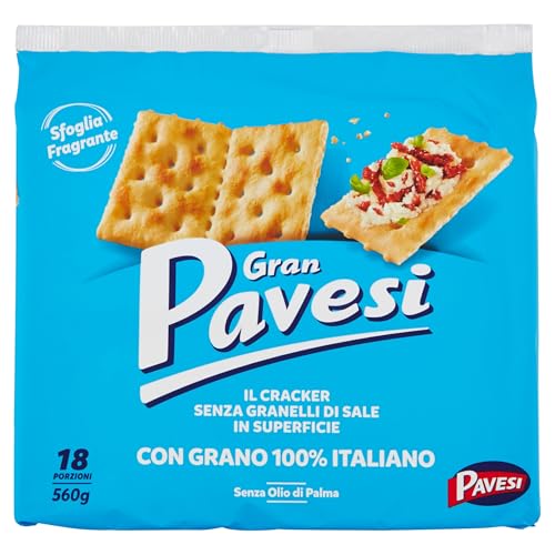 Gran Pavesi Non Salati Crackers Ungesalzen kekse gebäck 560g von Pavesi