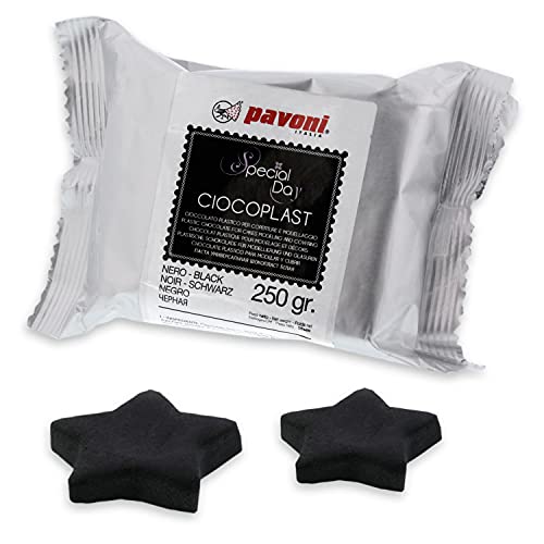 Pavoni Italia Fondant aus Schokolade 250g, schwarz Pavoni Italia Fondant aus Schokolade 250g, schwarz von Pavoni Italia