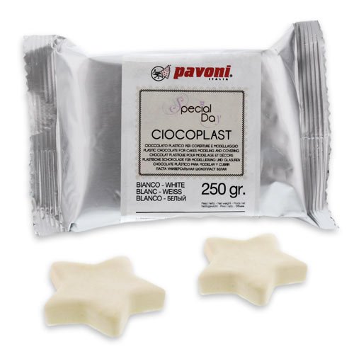 Pavoni Italia Fondant aus Schokolade 250g, weiß Pavoni Italia Fondant aus Schokolade 250g, weiß von Pavoni Italia