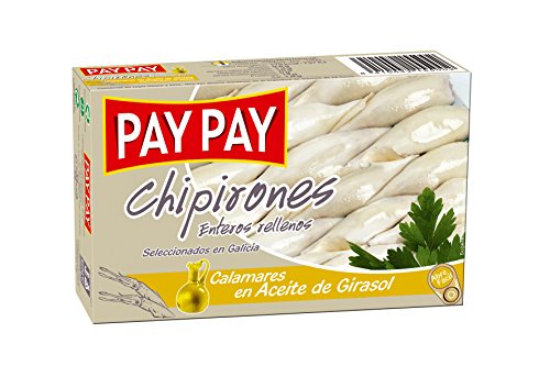 Pay-Pay - Ganzer Tintenfisch, gefüllt in Sonnenblumenölpay-Pay-Pay 115 g Pay-Pay - Ganzer Tintenfisch, gefüllt in Sonnenblumenölpay-Pay-Pay 115 g von Pay Pay
