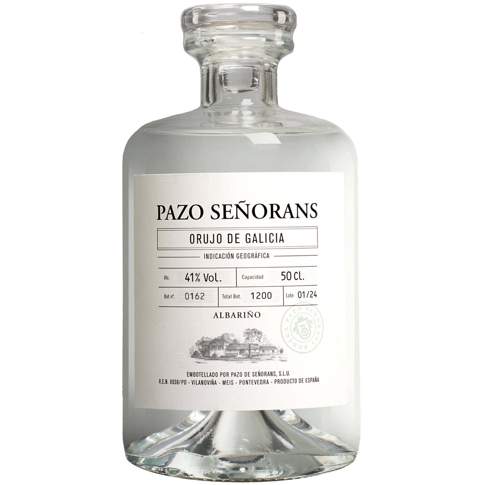 Pazo de Señorans Orujo Blanco 0.5L 41% Vol. aus Spanien Pazo de Señorans Orujo Blanco 0.5L 41% Vol. aus Spanien von Pazo de Señoráns