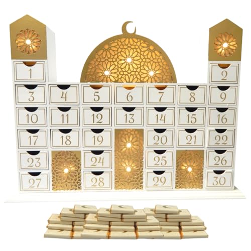 Ramadan-Moschee Kalender und Sahnepralinen (30 Stück) von Peacock Supplies