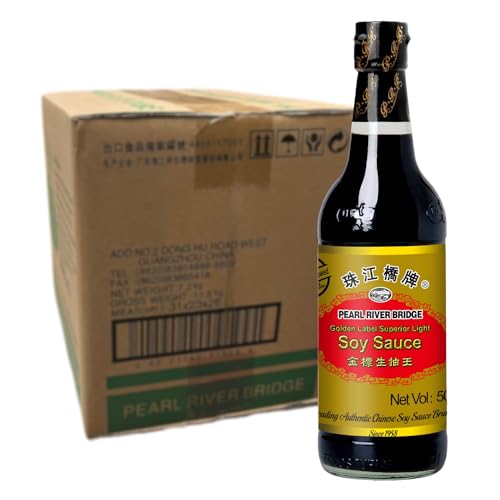 PEARL RIVER BRIDGE - Golden Label Helle Sojasauce - Multipack (12 X 500 ML) von Pearl River Bridge