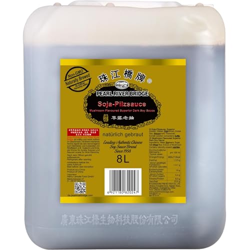 PEARL RIVER BRIDGE - Dunkle Pilz Sojasauce - (1 X 8 LTR) von Pearl River Bridge