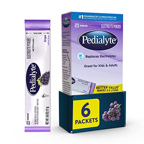 Pedialyte Large Powder Packs, Grape, 3.6 OZ, 6 Count by Pedialyte von Pedialyte