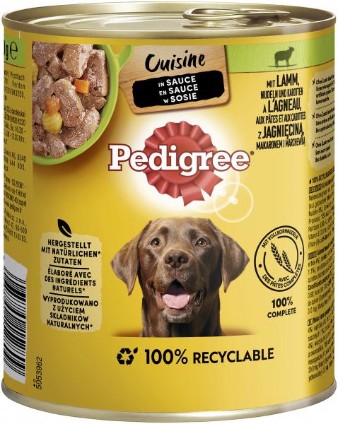 Pedigree Cuisine in Sauce mit Lamm, Nudeln und Karotten Pedigree Cuisine in Sauce mit Lamm, Nudeln und Karotten von Pedigree