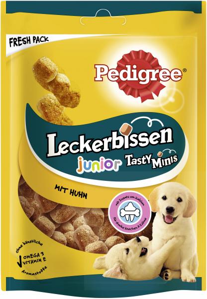 Pedigree Leckerbissen Tasty Minis Junior mit Huhn von Pedigree