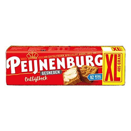 Holländischer Gewürzkuchen | Peijnenburg | Lebkuchen natürlich geschnitten | Gesamtgewicht 485 Gramm von Peijnenburg