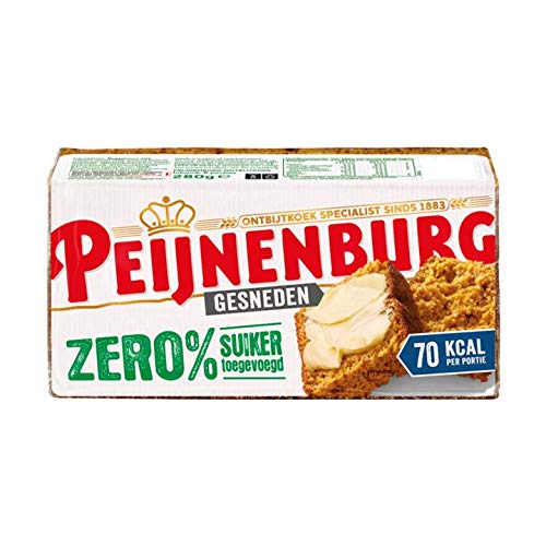 Holländischer Gewürzkuchen ohne Zucker | Peijnenburg | Geschnittener Null% Zucker hinzugefügt | Gesamtgewicht 280 Gramm von Peijnenburg