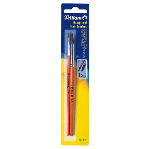 Pelikan 23/2/6/B Haarpinsel Sorte 23, Größe 2 und 6 Pelikan 23/2/6/B Haarpinsel Sorte 23, Größe 2 und 6 von Pelikan