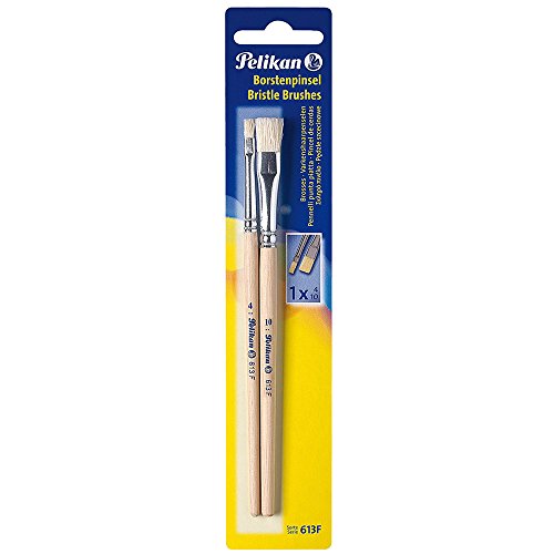 Pelikan 613F/4/10/B Borstenpinsel Sorte, Größe 4 und 10 Pelikan 613F/4/10/B Borstenpinsel Sorte, Größe 4 und 10 von Pelikan