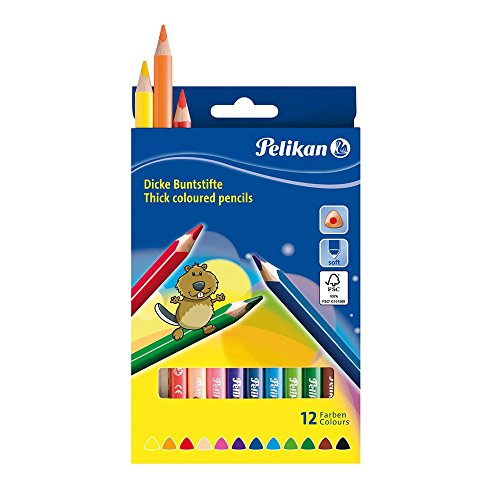 Pelikan Buntstifte 12er dreieckig dick und weich Pelikan Buntstifte 12er dreieckig dick und weich von Pelikan
