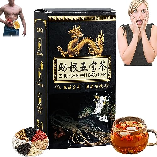 Ginseng Five Treasures Tea Kidney Tea,Kidney Tea Formula Ginseng Five Treasure Tea,Men’s Essentials Kidney Tea,Chinese Kidney Care Tea,Liver and Kidney Care Tea,Essential Chinese Herbal Tea (1 Box) von Pelinuar