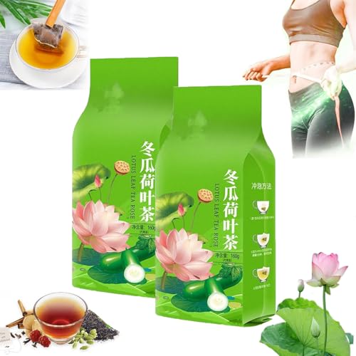 Winter Melon Lotus Leaf Tea,Rose Lotus Leaf Tea Bags,Natural Ingredients (2 Box) von Pelinuar