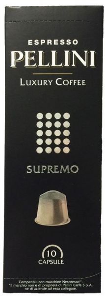 10 Pellini Supremo Nespresso®* kompatible Kapseln von Pellini