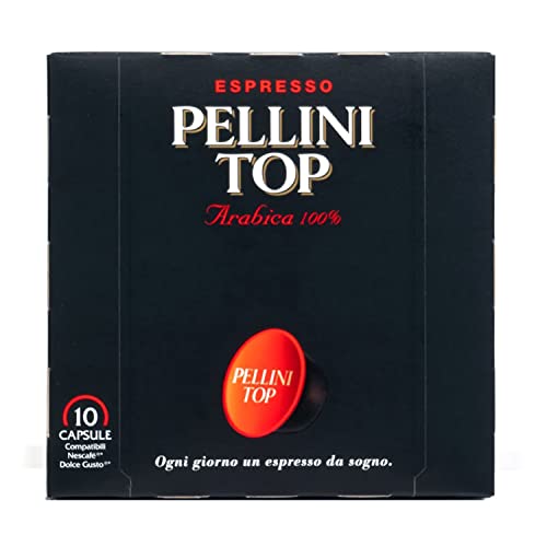 Pellini Caffè, Espresso Pellini Top Arabica 100%, kompatibel mit Nescafé Dolce Gusto - 6 Packungen mit 10 Kapseln (insgesamt 60 Kapseln) von Pellini