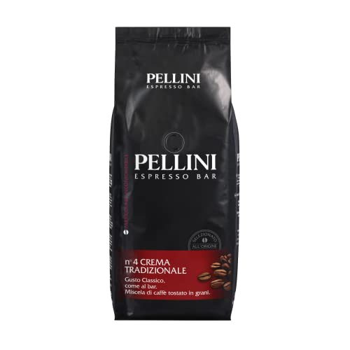 Pellini N.4 Tradizionale, Kaffeebohnen für Espresso 1kg, Arabica- und Robusta-Mischungen mit Klassischem Geschmack, Mittlere Röstung Pellini N.4 Tradizionale, Kaffeebohnen für Espresso 1kg, Arabica- und Robusta-Mischungen mit Klassischem Geschmack, Mittlere Röstung von Pellini