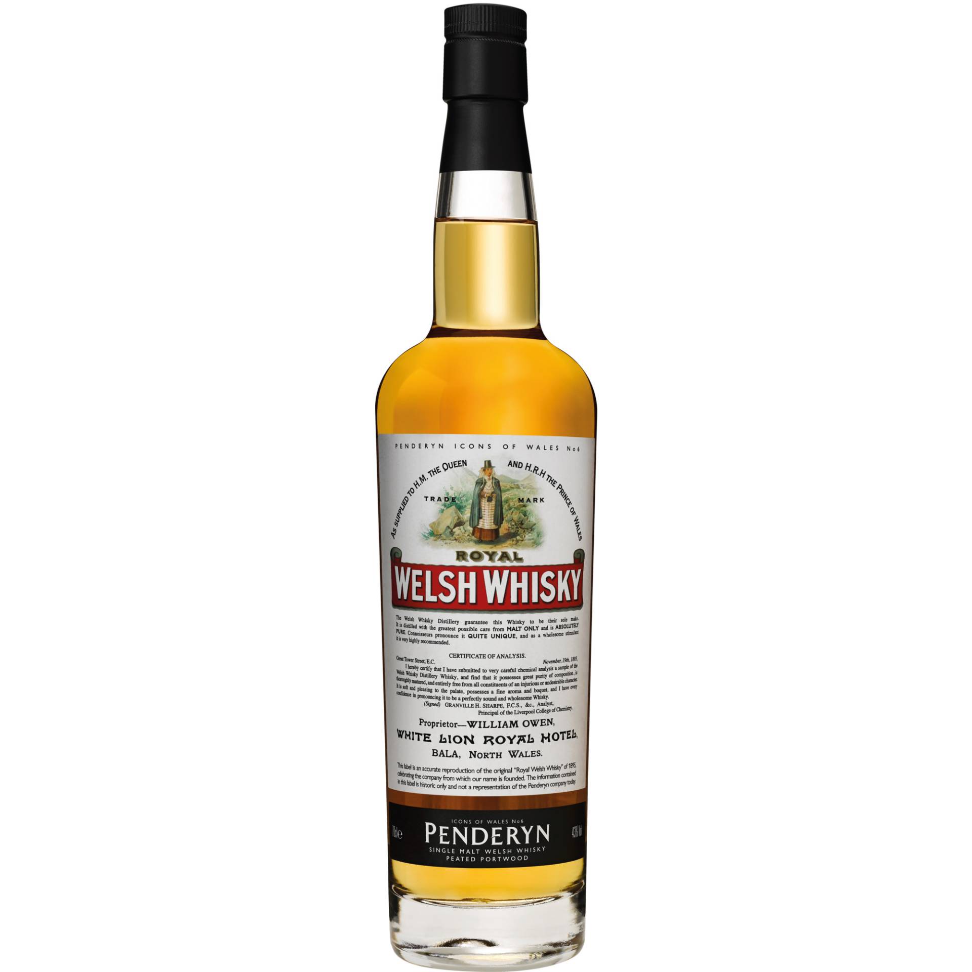 Penderyn Royal Welsh Whisky Icons of Wales No 6., Single Malt Welsh Whisky, 0,7 L, 43 Vol., Wales, Spirituosen Penderyn Royal Welsh Whisky Icons of Wales No 6., Single Malt Welsh Whisky, 0,7 L, 43 Vol., Wales, Spirituosen von Penderyn Distillery Pontpren Penderyn CF44 OSX, GB