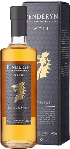 Penderyn Myth Single Malt Whisky aus Wales- Ausgezeichneter Whisky in der Geschenkpackung mit 40% vol. (1 x 0,7l) von Penderyn