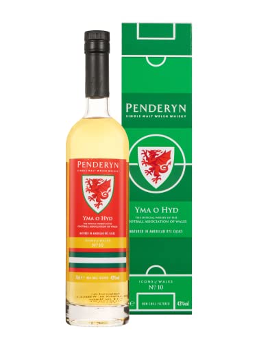 Penderyn YMA O HYD Welsh Whiskey Icons of Wales Nr. 10 43% Vol. 0,7l in Geschenkbox von Penderyn