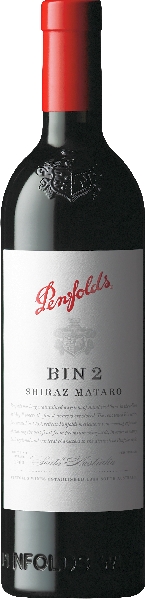 Penfolds Bin 2 Shiraz Mataro Jg. 2020 Cuvee aus 82 Proz. Shiraz, 18 Proz. Mataro 8 Monate in franz. Eiche gereift limitiert von Penfolds