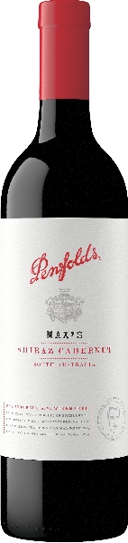 Penfolds Max Shiraz Cabernet Jg. 2020 Cuvee aus 85 Proz. Shiraz, 15 Proz. Cabernet Sauvignon 12 Monate in franz. und amerik. Eiche gereift limitiert von Penfolds