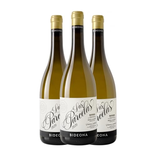 Península Bideona Las Parcelas Blanco Viura Rioja 75 cl (Schachtel mit 3 Flaschen von 75 cl) von Península