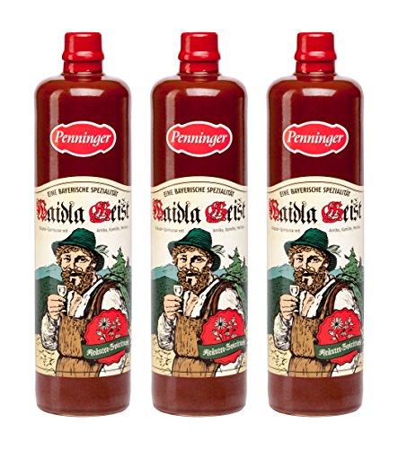 Penninger Waidla-Geist Kräuter-Spirituose, 3er Pack (3 x 700ml) von Penninger