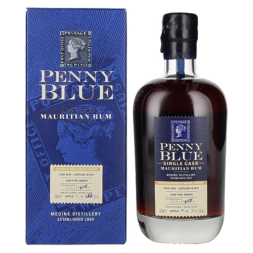 Penny Blue Single Cask Mauritian Rum 2011 55Prozent Vol. 0,7l in Geschenkbox von Penny Blue