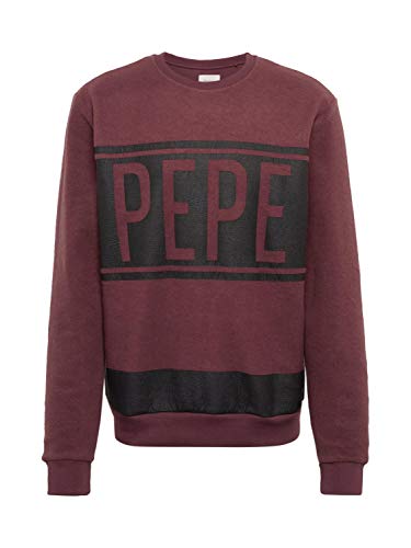 Pepe Jeans Herren Sweatshirt Compton weinrot M von Pepe Jeans